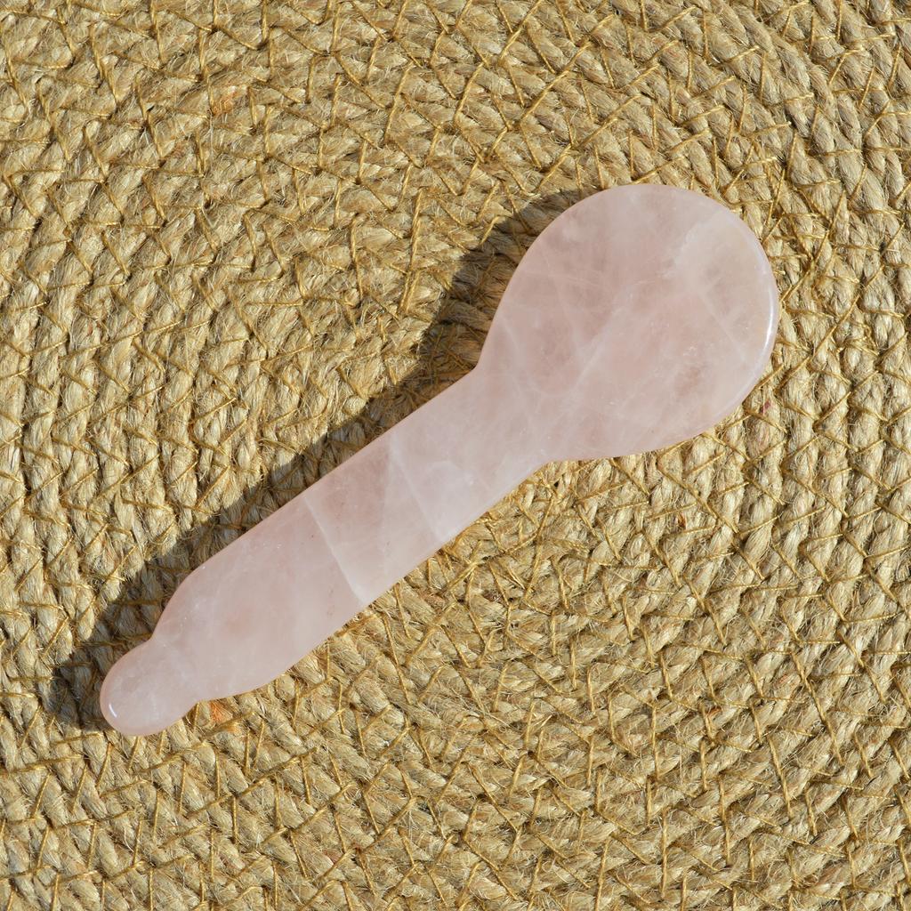 Reliable Exporter of Custom Rose Quartz Gua Sha Spoon for Facial Massage | Custom OEM Service