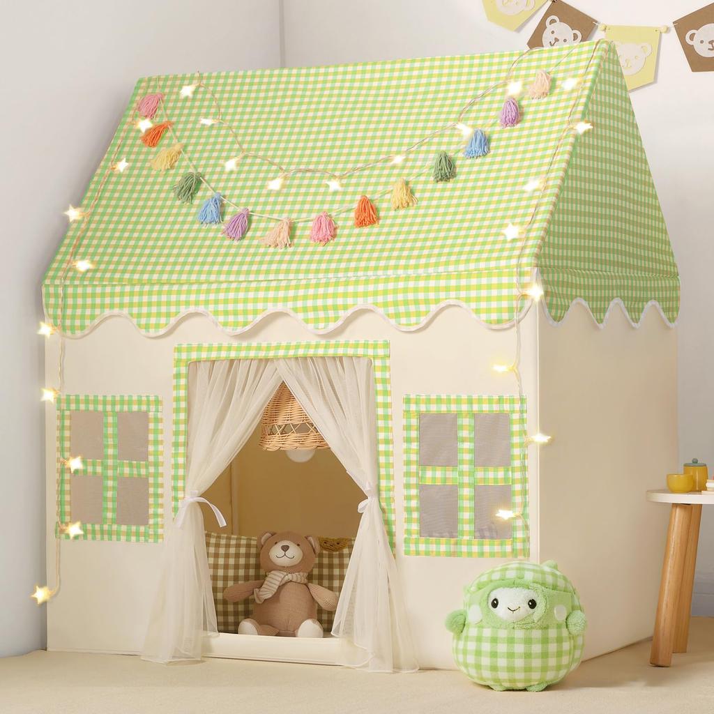 Kids Tent for Indoor Toy Ages Secret Perfect Gift for Preschool Outdoor Preschool Girls, Playhouse, House, Playhouse, 3+, Base, Birthdays, Children's