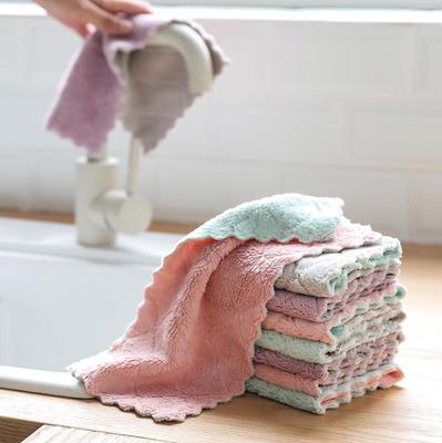 Myk oppvaskklut Mikrofiber Kjøkken Super Absorberende Håndklær Husholdning Nytt Rengjøring