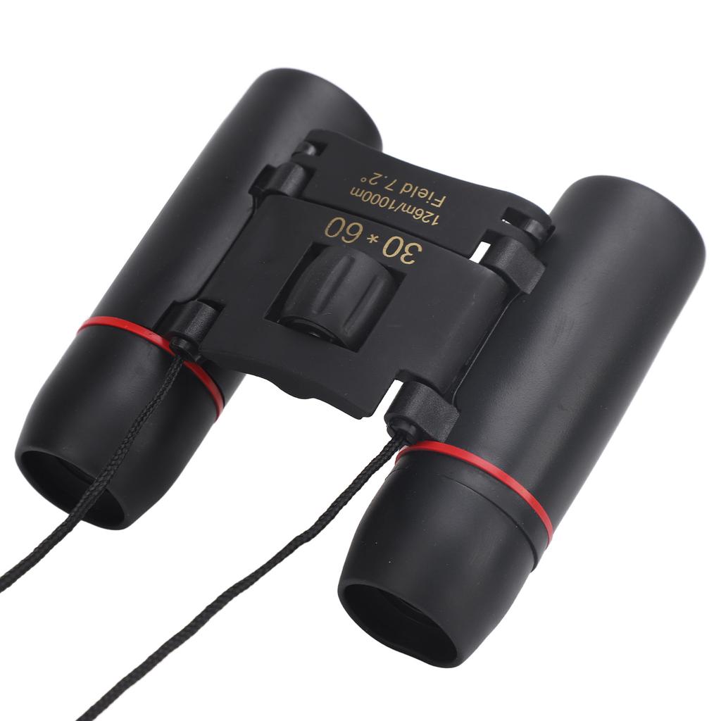 30x60 Folding Binoculars for Adults Kids Aluminum Alloy Rubber HD Lightweight Compact Binocular for Bird Watching Outdoor Travel Concert