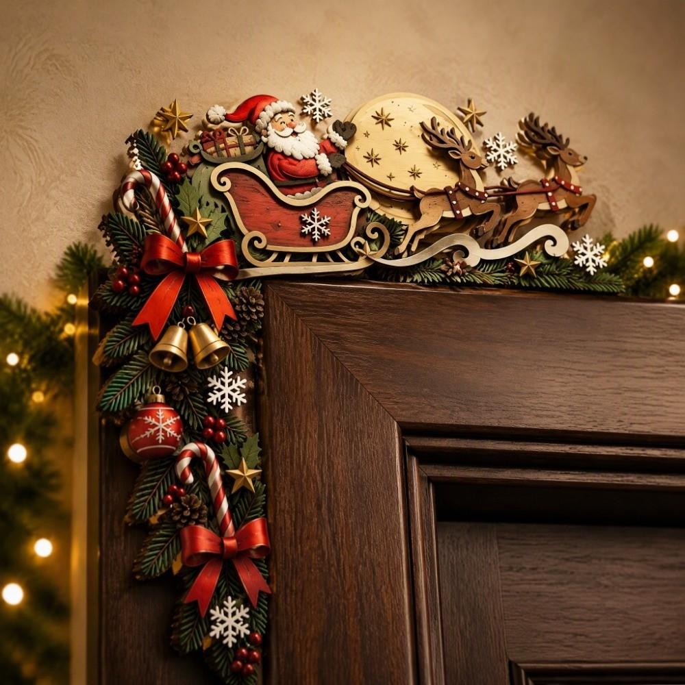 Holiday Themed Christmas Door Corner Decor Christmas Door Corner Sign Christmas Party