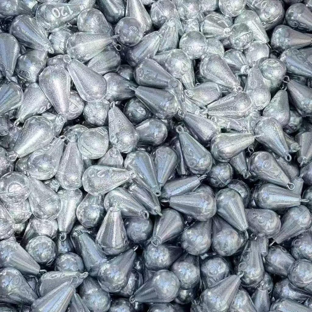 Teardrop Alloy Swivel Hook Lead Sinker Fishing Tackle