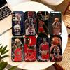 Michael Jordan Phone Case Black Silicone Soft For Samsung Galaxy A73,A72,A71,A70,A53,A52,A51