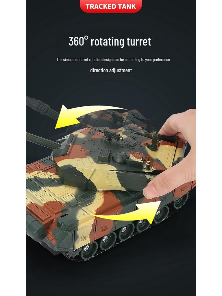 Rechargeable Off-Road RC Armored Tank Toy for Kids