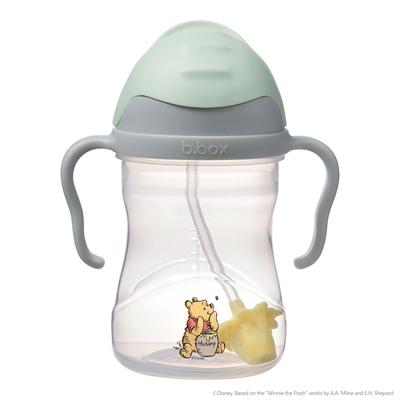 Straw Drink from Any Baby Gift Sippy the 1 B.box (B-box) Leak-Proof Mug, Angle, [Authentic B.box Product] [Disney Cup] (Winnie Pooh, Cup)