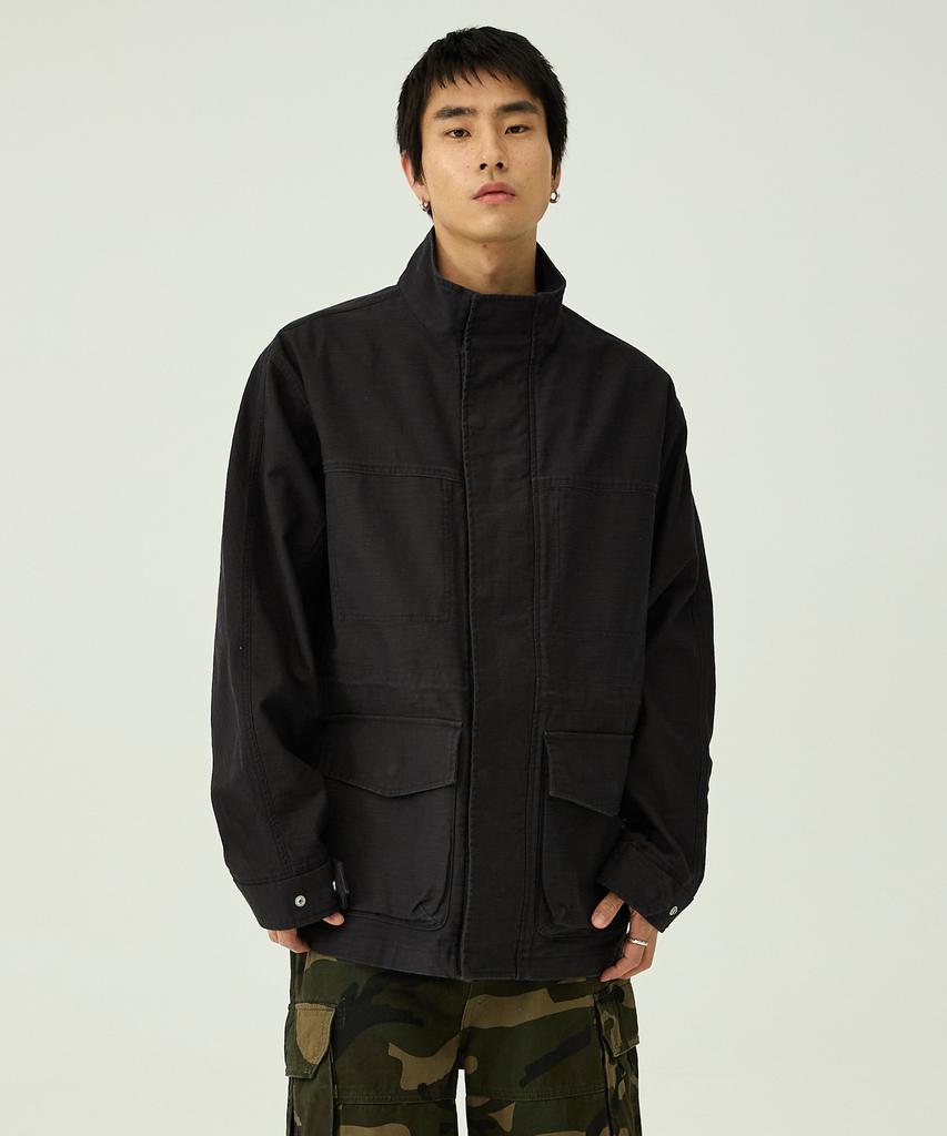 Magoodgan Safari 5311 Satin Cotton Oversized Khaki Field Jacket