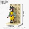 MOOXI Backroomed Horror Figuren Partystörer Fortgeschrittenes MOC Bausteine Set Erwachsene Modelle Steine Diorama Dekorationen Kinder Spielzeug