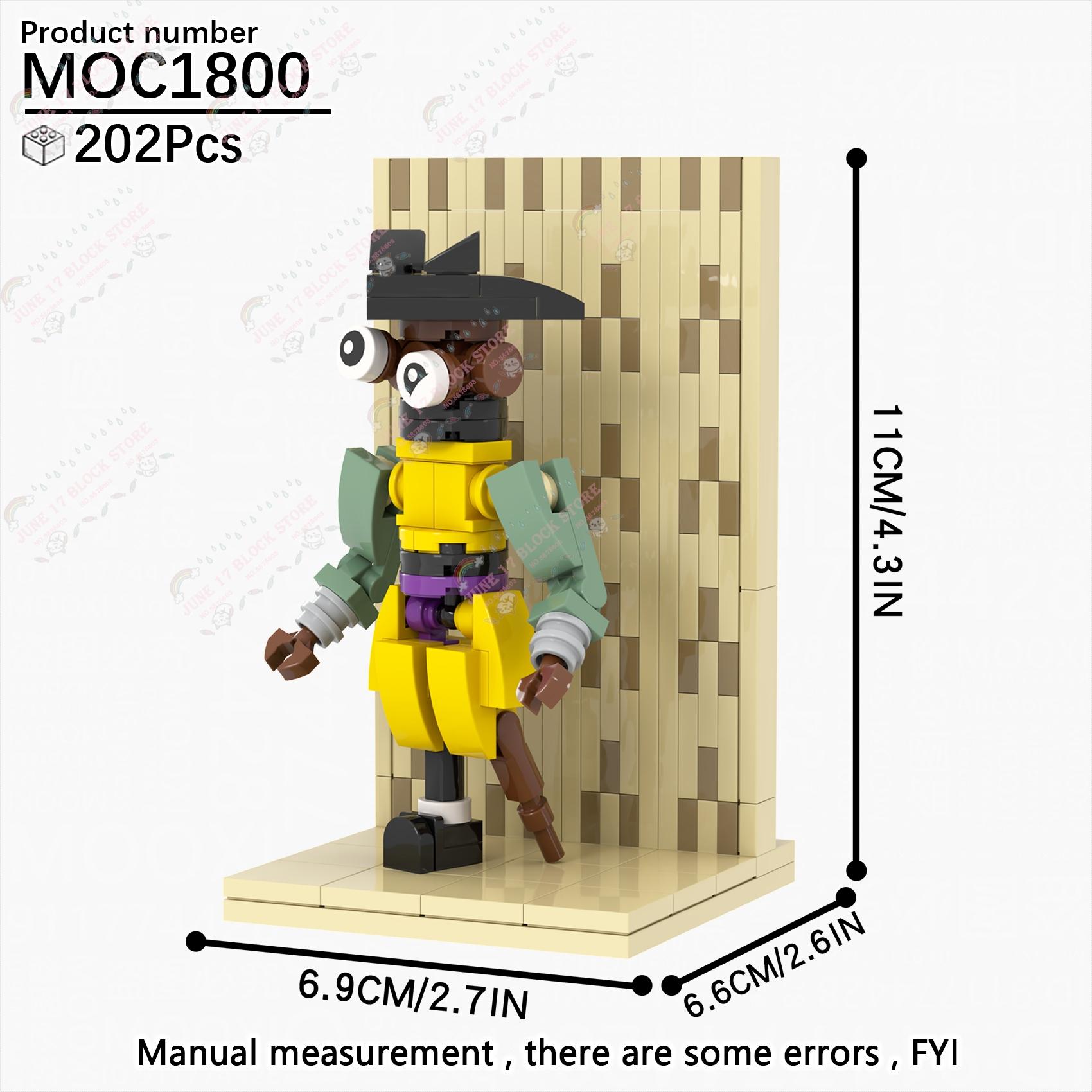 MOOXI Figurine Horror din Spatele Scenei Party Poopers Set Avansat de Cărămizi de Construcție MOC Modele pentru Adulți Cărămizi Decorațiuni Dioramă Jucării pentru Copii beige