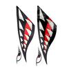 1 Pair Shark Teeth Mouth Vinyl Decal Stickers for Kayak Canoe Dinghy Boat