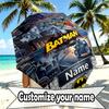 Custom Name Personalized Batman Print Umbrella, Auto Open Close, 8‑Rib Sturdy Frame, Commute Camping Hiking Use, Birthday Gift