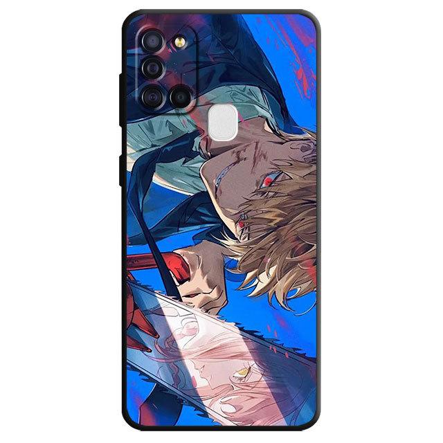 Back Tpu Soft Case For Samsung Galaxy A50 A03s A04s A10s A03 Core A04 A02s A10 A20e A70 A40 A02 A01 Chainsaw Man Anime Cover