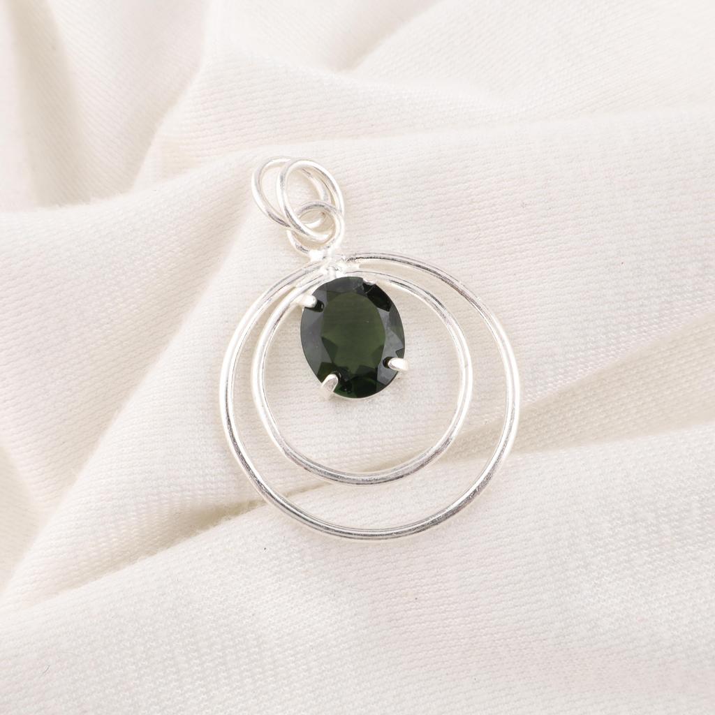 Green Tourmaline Gemstone Jewelry, 925 Solid Sterling Silver Pendant, Amazing Tourmaline Pendant, Handmade Designer Jewelry For Women