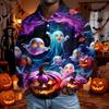 Men's Long Sleeve Button Down Shirt for Halloween Costume Party