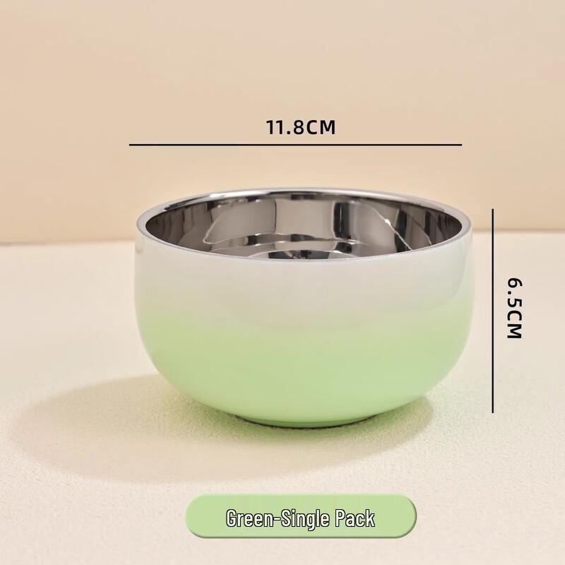 cmaos 304 Stainless Steel Double-Layer Gradient Insulated Household Bowl