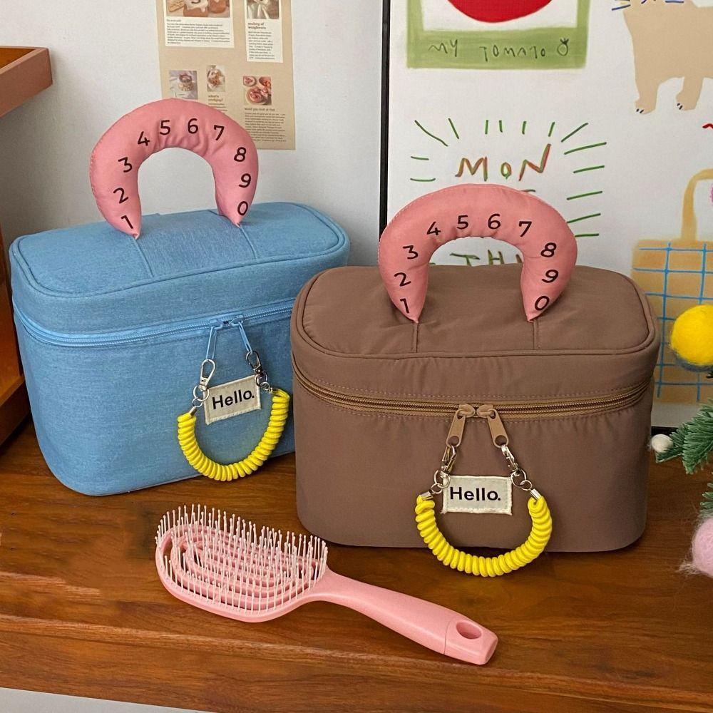 

Kawaii Cute Cabin Makeup Bag House-shaped Portable Storage Bag Cute Handheld Cosmetic Case Girls зелений