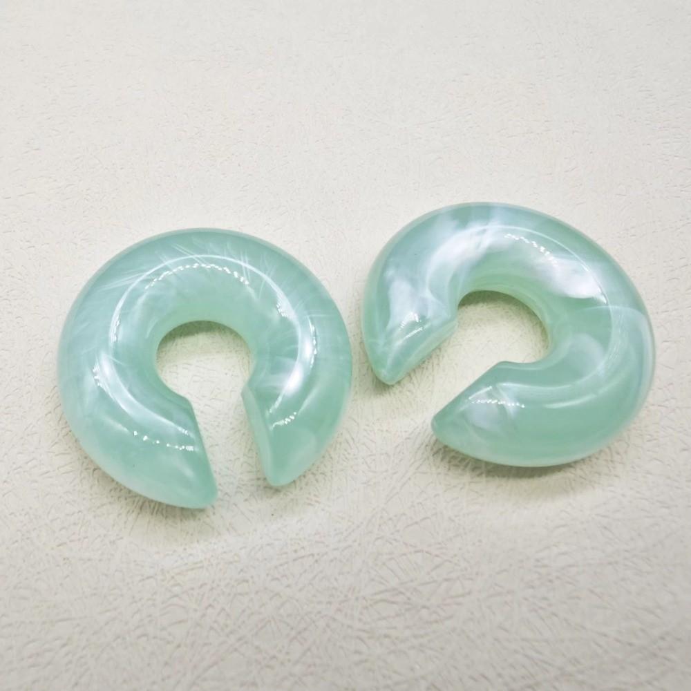 Round C Shape Ear Cuff Resin No Piercing Earrings Simple Design Ear Clip Earrings Daily Wear