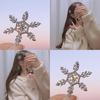 Hair Clip Stylish Hairpin Sparkling Snowflake Design Women Girls Daily Wear Hair Clamp Weddings Christmas Ornaments