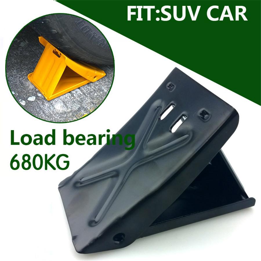 New Antislip Vehicle Car Truck Wheel Tire Chock Stop Block Slope Anti-slip Black