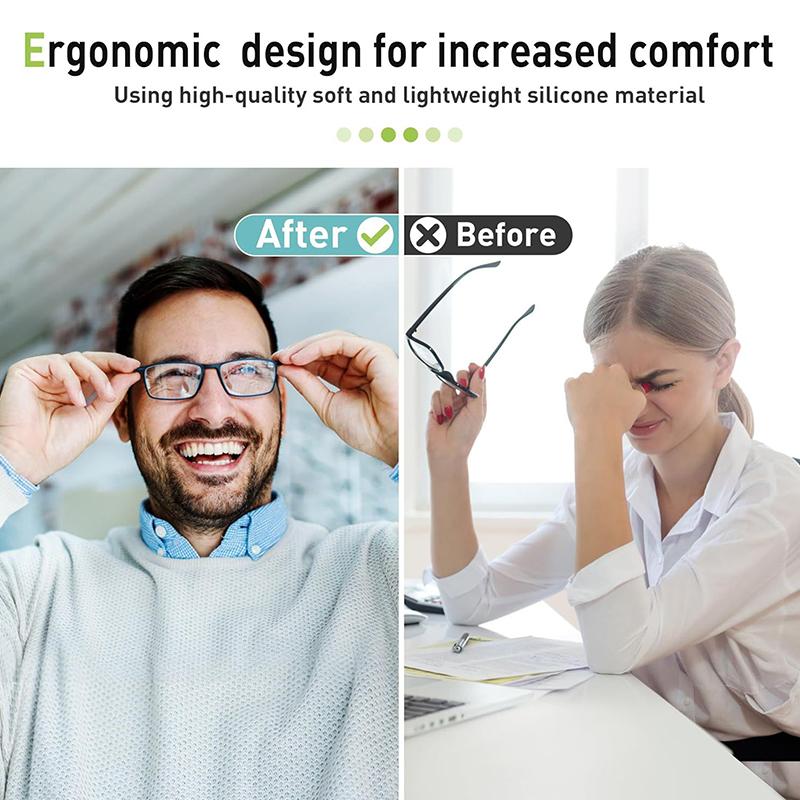 5Pairs Eyeglasses Anti Slip Nose Pads Soft Silicone Adhesive Glasses Nose Pads For Plastic Frame Glasses Sunglasses(Black/White)