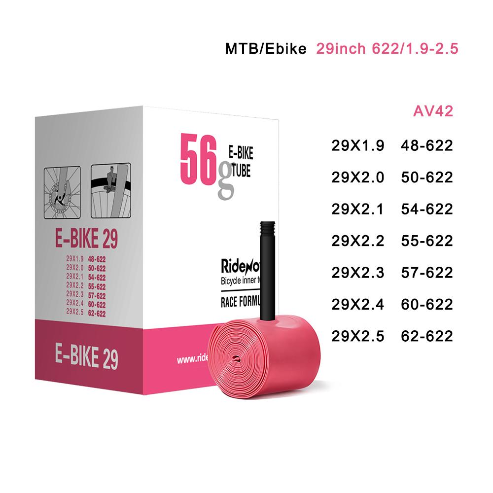 

Ridenow 56g TPU MTB Bike Inner Tube 29×1.9-2.5Inch 622 Gravel Bike Inner Tube Schrader Valve 42mm Mountain Bike E-bike Inner Tub Schrader Valve&29 &1.9-2.5 &42mm розовый