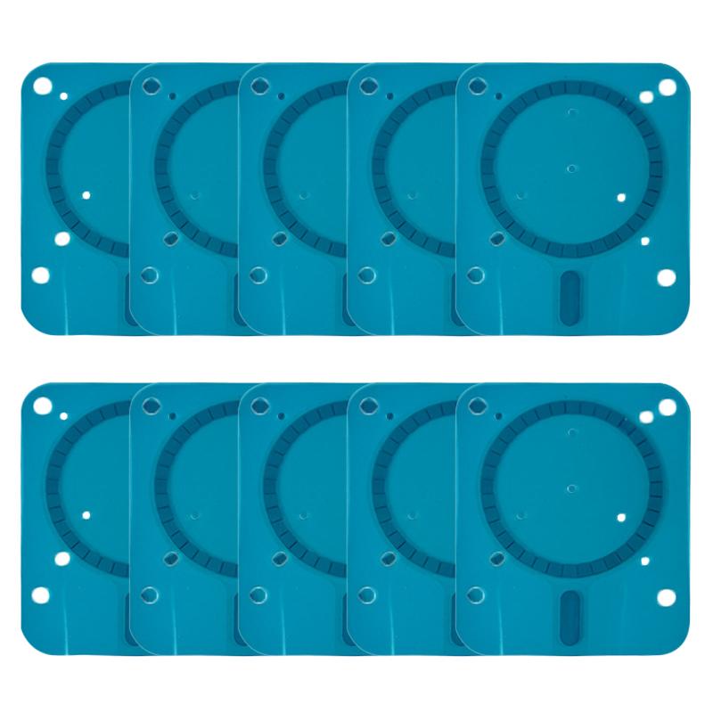 

10 шт. Металева пластина для бездротової зарядки телефону Прямокутна магнітна наклейка з клейкою основою