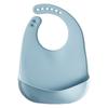 Baby Silicone Bibs Babies Waterproof Bib Solid Color 6-speed Adjustment Saliva Pocket Children's Burp Cloths Accessories Newborn