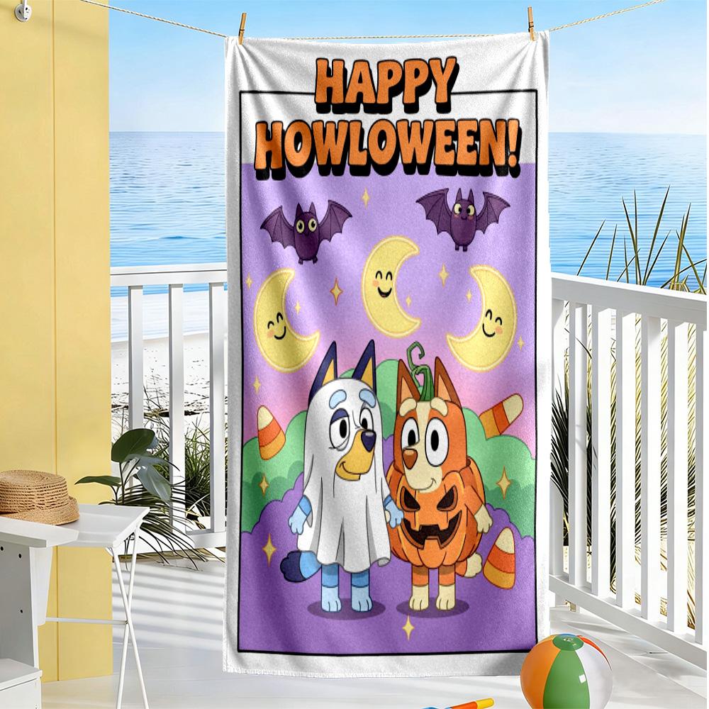 Holiday Pals Festive Gear Beach Towel Super Soft Microfiber Quickdry Fabric Comfortable Lightweight