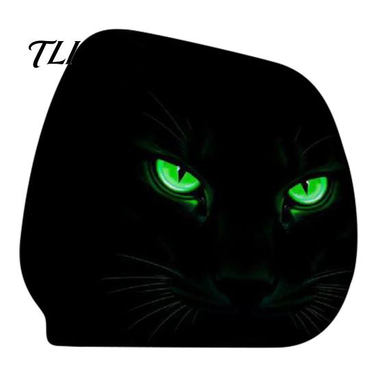 Spooky Theme Auto Styling Car Headrest Cover, Funny Horror Cartoon Print, Stretchy Seat Universal Fit Vehicle Interior Decor Protector, Decoration for