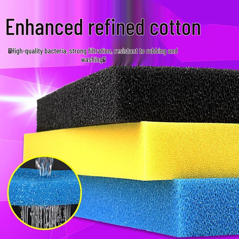 Thick Black Biochemical Sponge for Fish & Turtle Tank Filter Cotton Purification