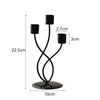 Metal Candle Holder Elegant Vintage Candlestick Holder Table Centerpiece for Mantel Living Room Anniversary Festival Banquet
