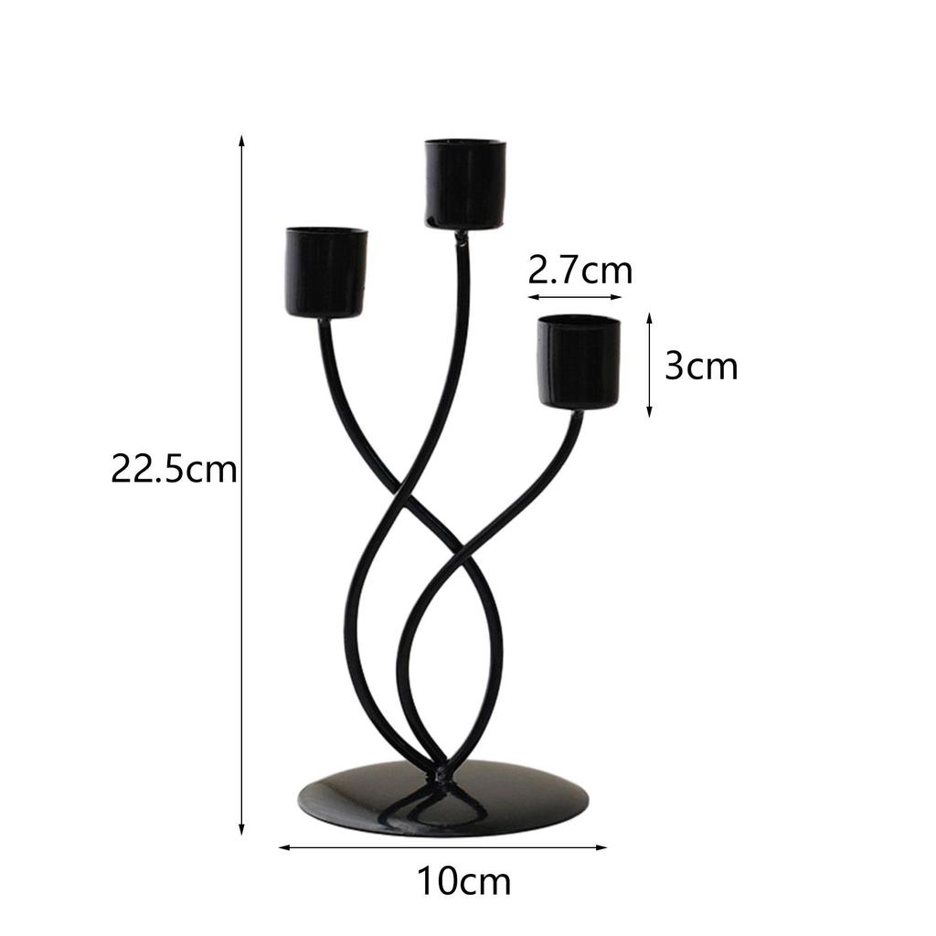 Metal Candle Holder Elegant Vintage Candlestick Holder Table Centerpiece for Mantel Living Room Anniversary Festival Banquet