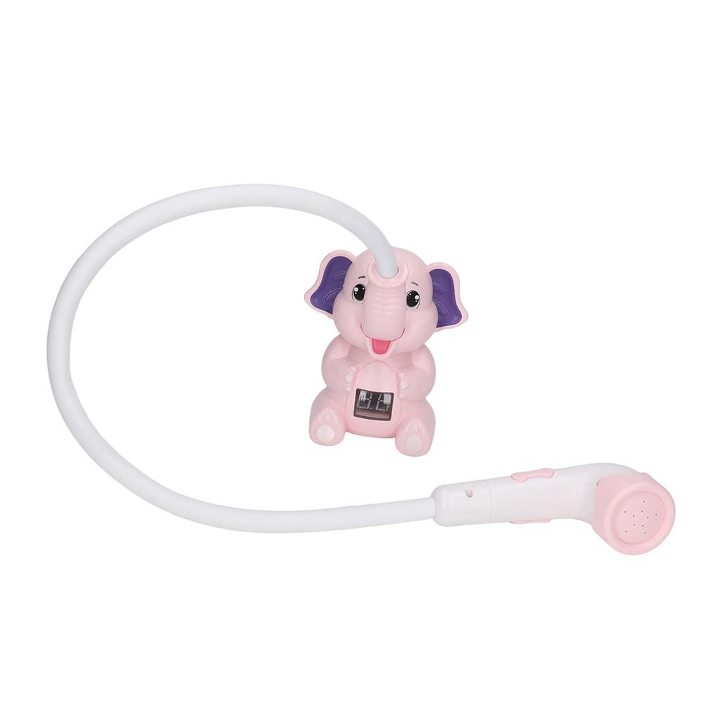 Babybadewanne Duschkopf mit Thermometer Tierförmiges IPX7 wasserdichtes flexibles Schlauch-Wassersprühspielzeug