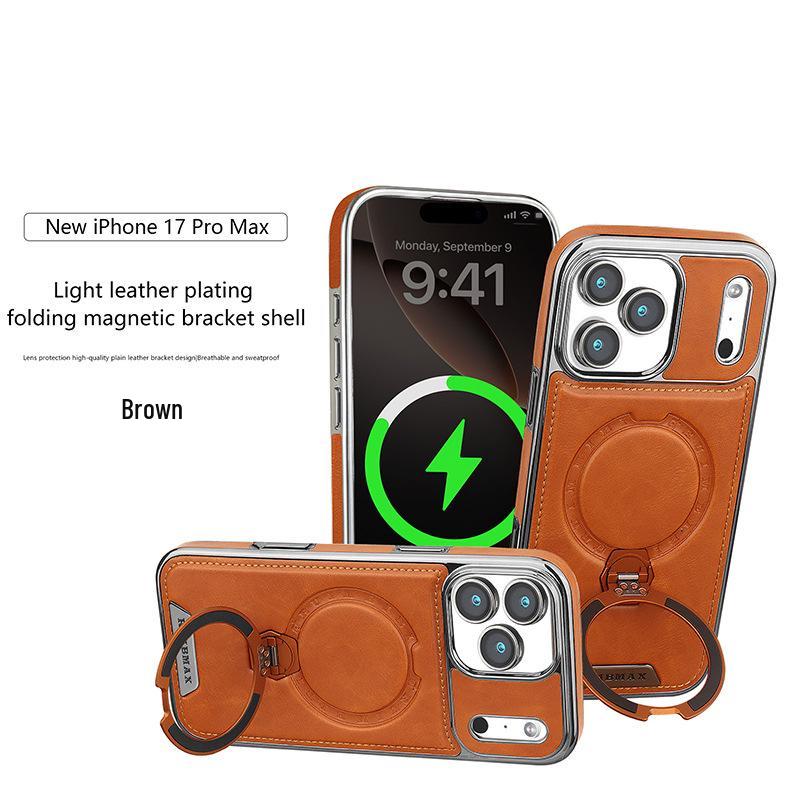Magnetic Rotating Stand Protective Case for iPhone 16/15 Pro Max/17