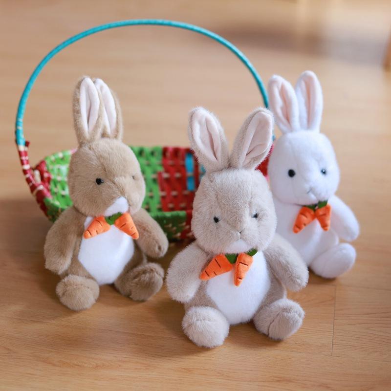 Source of Carrot Rabbit Doll White Rabbit Plush Toy Grab Machine Doll Doll Rabbit Children Gift