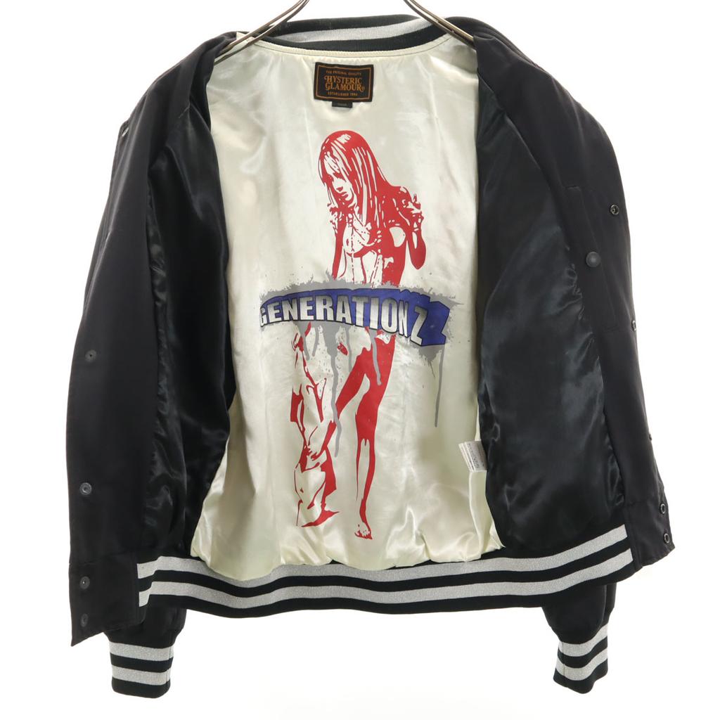 HYSTERIC GLAMOUR FUTURA Collaboration Back Embroidery Satin Jacket S Men's Used