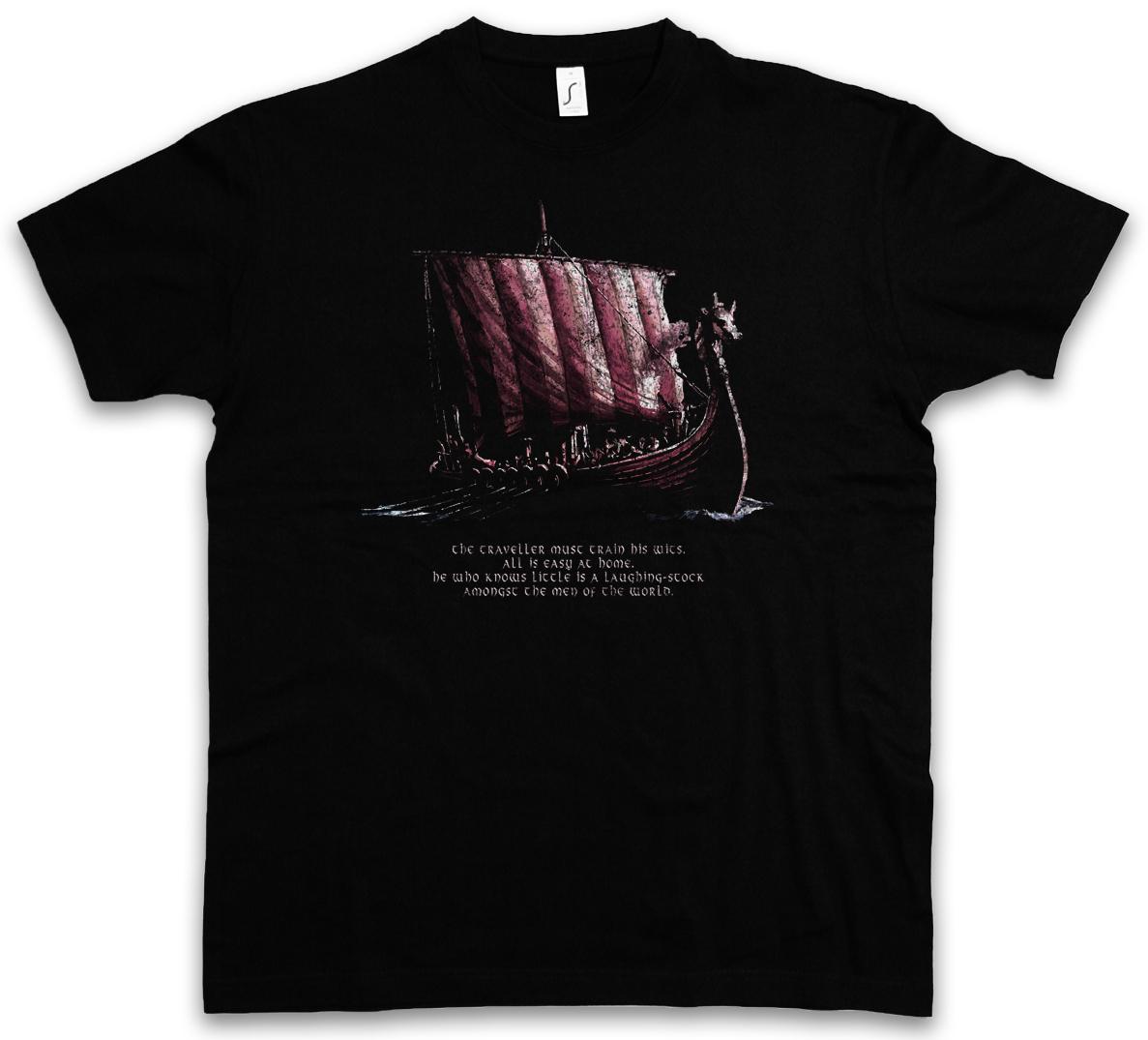 VIKING SHIP II T-Shirt Mens Womens Tees Top Vikings Longship Norsemen Boat Viking L