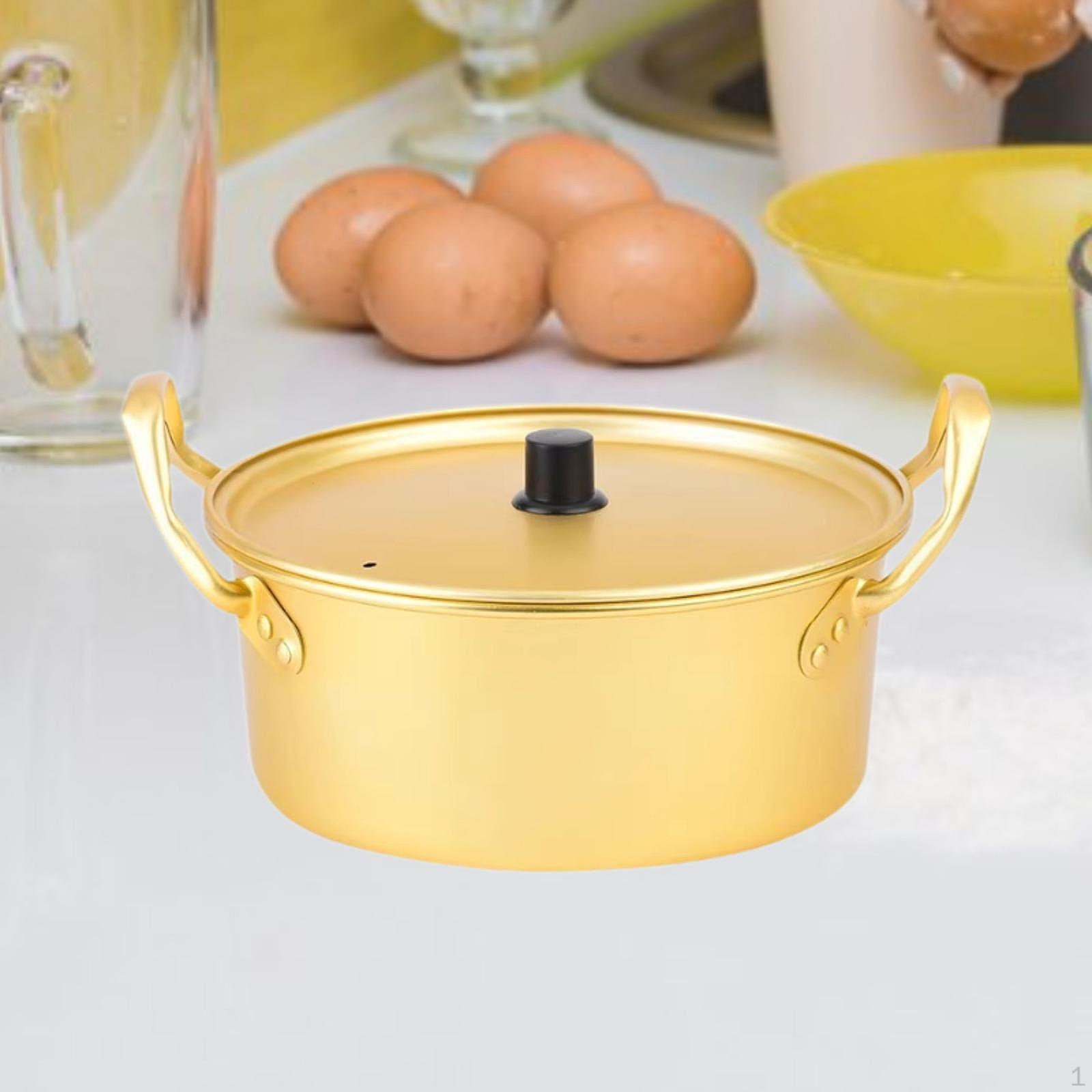 

Корейская кастрюля для приготовления рамена для морепродуктов и супа кимчи с двумя ручками 20cm