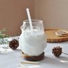 Creative Santa Claus Glassware Transparent Milk Coffee Cup Heat-resistant Multifunction Water Cup Christams Party Gift