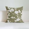 French Retro Green Throw Pillow Cover Wabi-Sabi Style Three-Dimensional Embroidery Sofa Pillowcase Headboard Cushion Covers