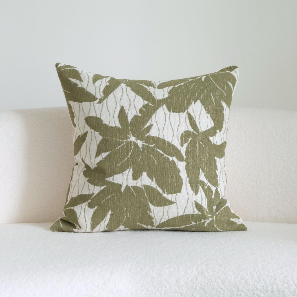 French Retro Green Throw Pillow Cover Wabi-Sabi Style Three-Dimensional Embroidery Sofa Pillowcase Headboard Cushion Covers