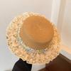 Womens Pearl Lace Straw Sun Hat With Wide Brim For Beach And Outdoor Summer Use