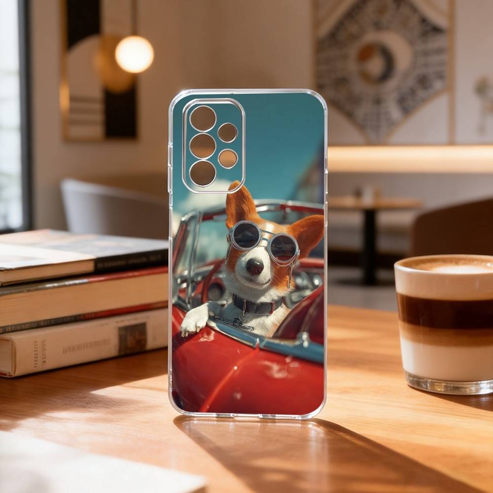 Corgi Süß Transparente Silikon Hülle Weich Für Samsung S25,S24,S21,S22,S23,S30,Ultra,S20,Plus,Fe