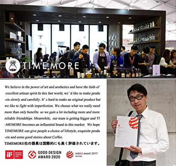 TIMEMORE Kuriko C2 Hand Ground Coffee Mill, Manual Coffee Grinder, Stainless Steel Mortar, Adjustable Coarseness