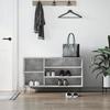 VidaXL Shoe Cabinet Concrete Grey 102x36x60 Cm Engineered Wood 831416