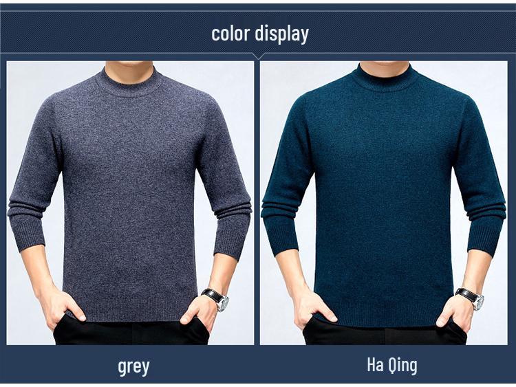 Brand 2025 Cashmere Round Neck Sweater: High-End, Simple, Versatile, Skin-Friendly Knitwear for Autumn/Winter
