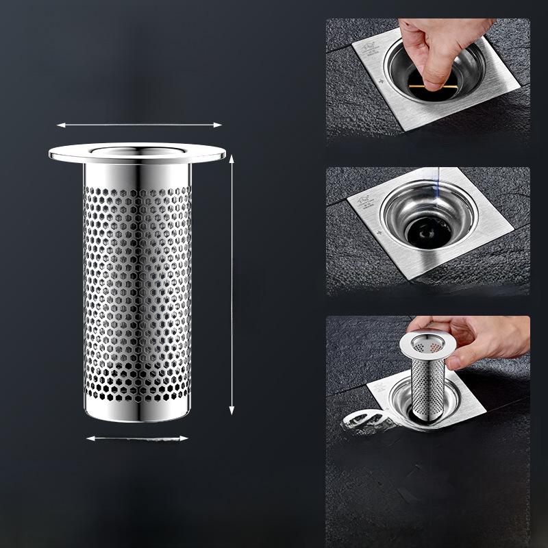 Bonde d'évier pop-up avec filtre à mailles et bouchon anti-odeurs