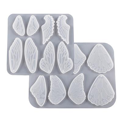 Diy Butterfly Wing Earrings Pendant Silicone Molds With Hole Jewelry Keychain Necklace Charms Ornament Epoxy Resin Casting Mould