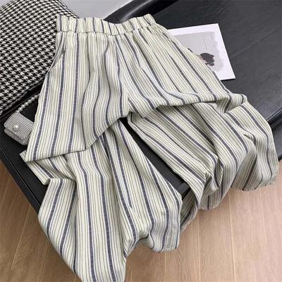 Pants for Women Elastic High Waist Long Trousers Plus Size Thickened Stretchy Versatile Casual Wide Leg Pants