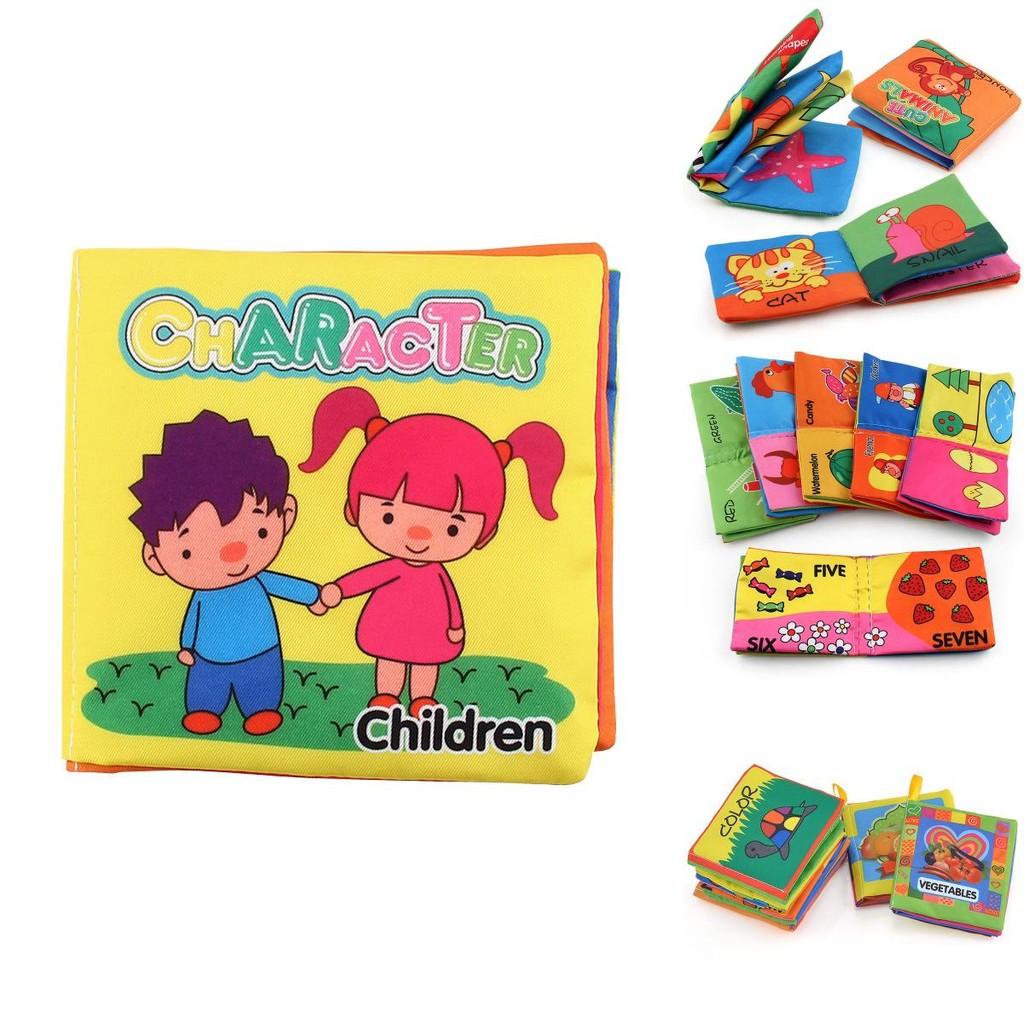 Vibrant Intelligence Development Cloth Bed Cognize Book Educational Toy For Babies