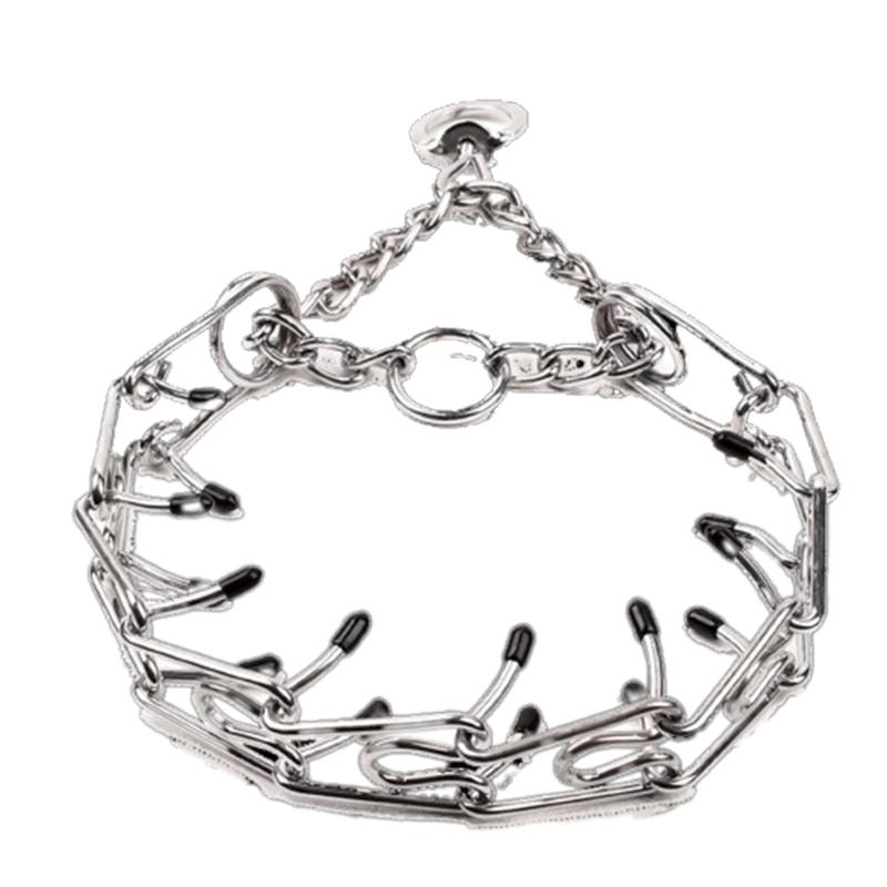 Obroża kolczasta dla psa Herm Sprengers Obroża kolczasta do szkolenia psów dla psów z gumowymi końcówkami Obroże kolczaste dla dużych psów